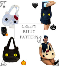 Cargar imagen en el visor de la galería, Creepy Kitty Pattern