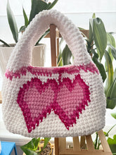 Load image into Gallery viewer, Mini Twin Hearts Bag
