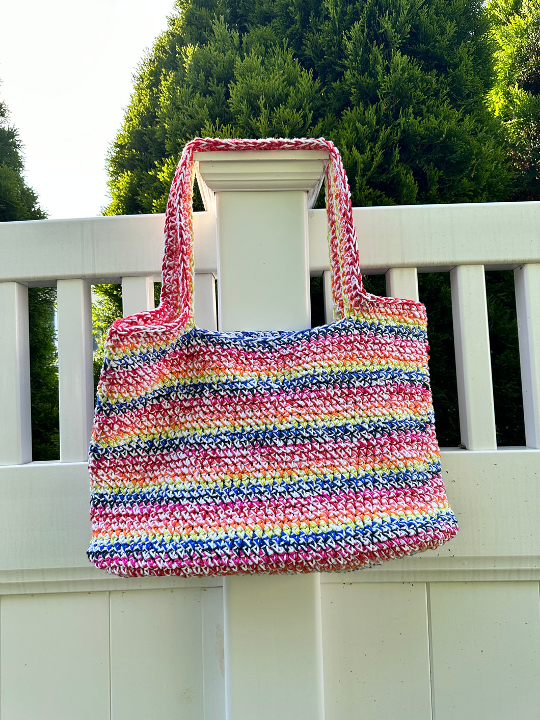 Rainbow Cotton Tote